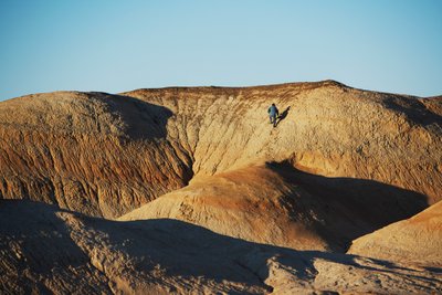 Scener omkring Wu Cai Wan i Gobi-ørkenen, Xinjiang, Vestkina, 2007 (foto) af Ira Block