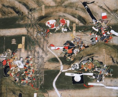 Skærm fra slaget ved Nagashino 1575, Osaka Castle Museum, 2005 (foto) af Ira Block