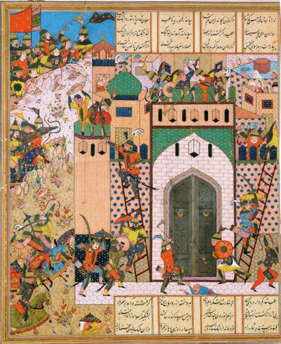 Shah Anushirvan indtager fæstningen Saqila af Iranian Master