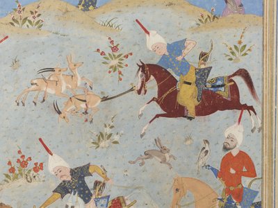 Folio fra en Khamsa af Iranian School