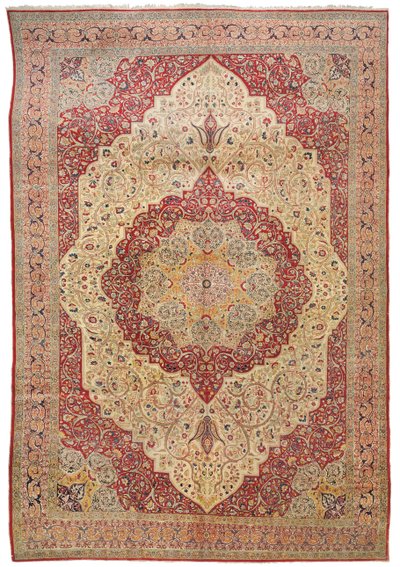 Haji Jalili Tabriz tæppe, ca. 1890 af Iranian School