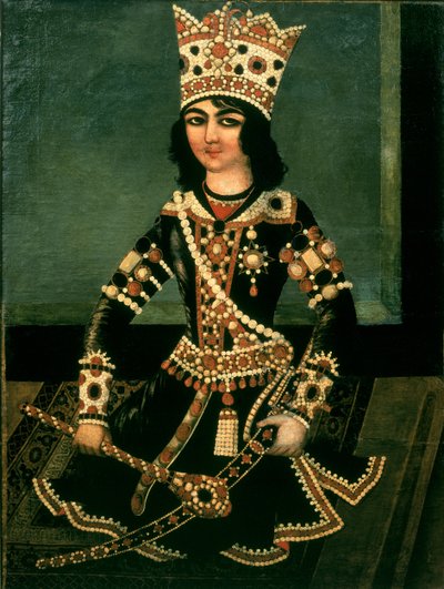 Portræt af Abbas-Minza (ca. 1783-1833), Prins af Persien, søn af Shah Fath Ali (regerede 1797-1834) af Iranian School