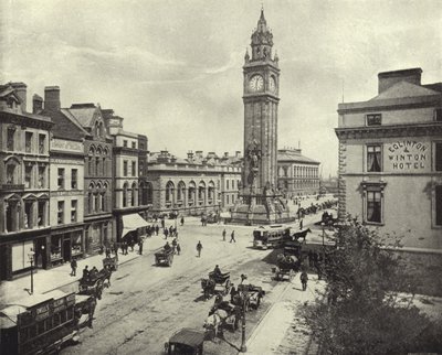 Albert Memorial, Belfast (s/h-billede) af Irish Photographer