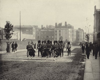 The Scots Guards, Dublin (s/h-billede) af Irish Photographer