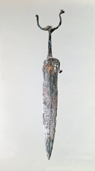 Dolk, Halstatt-kultur, ca. 750-450 f.Kr. (jern) af Iron Age