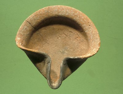 Israelitisk olielampe (terracotta) af Iron Age