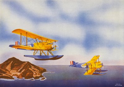 Douglas DWC (farvelitografi) af Irvin L. Holcombe