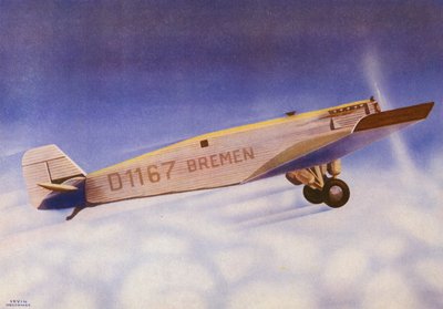 Junkers (farvelitografi) af Irvin L. Holcombe