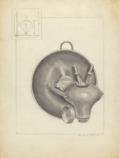 Lampe af Irving D. Genin