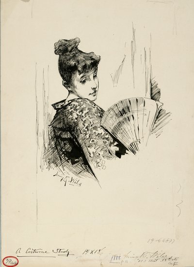 Et kostumestudie af Irving Ramsay Wiles