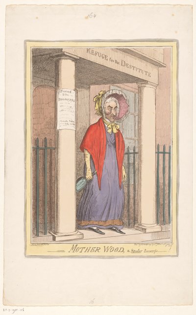 Spotprent af Sir Matthew Wood, 1820 Mother Wood, den populære indkøber-! (titel på objekt) af Isaac Cruikshank