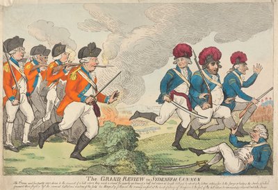 Die große Parade auf dem Sydenham Common af Isaac Cruikshank