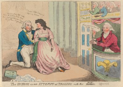 Der Humbug oder ein Versuch einer Tragödie mit dem Joram Upsett af Isaac Cruikshank