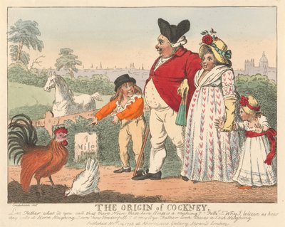 Der Ursprung des Cockney af Isaac Cruikshank