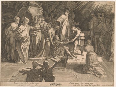 Opdragelse af Lazarus af Isaac Duchemin