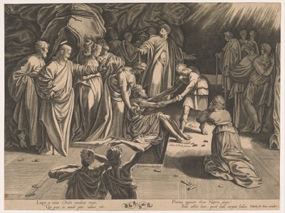 Opdragelse af Lazarus af Isaac Duchemin