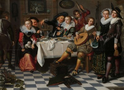 Merry Company, 1629dani af Isaac Elias
