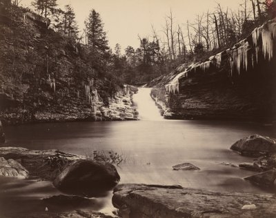 Lula Lake, Upper Falls, Lookout Mountain, Georgia af Isaac H. Bonsall