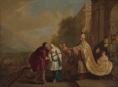 Farao giver Sara tilbage til Abraham af Isaac Isaacsz