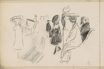 Figurer, muligvis i en park af Isaac Israels