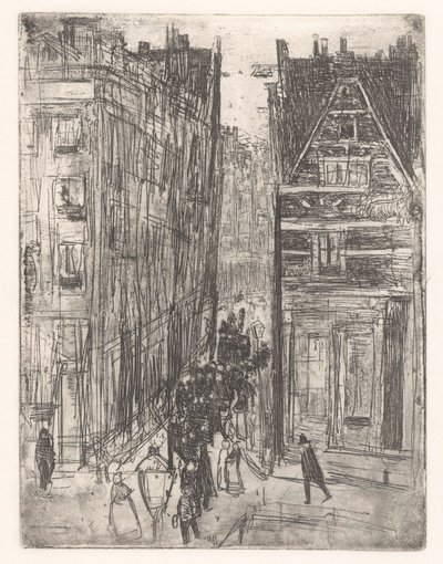 Gasthuismolensteeg i Amsterdam af Isaac Israels