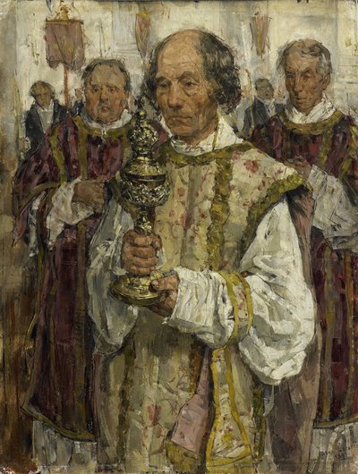 Procession i den gamle katolske kirke i Haag af Isaac Israels