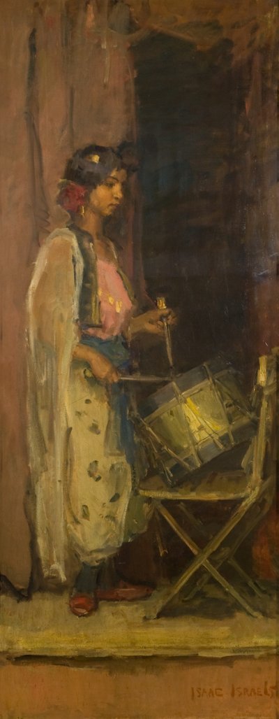 The Egyptian Drummer Girl (olie på lærred) af Isaac Israels