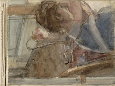 Kvinde ved et bord af Isaac Israels