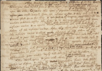 Jagten på det grønne Lyon, recto, detalje, c.1700 af Isaac Newton