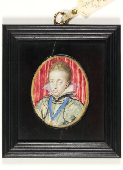 Charles, prins af Wales, senere kong Charles I (akvarel på vellum) af Isaac Oliver