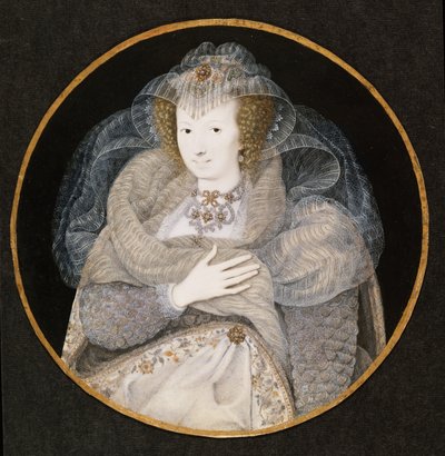 Portræt af Frances, grevinde Howard af Isaac Oliver