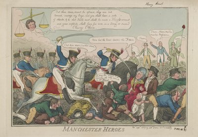 Manchester Heroes, 1819 af Isaac Robert Cruikshank