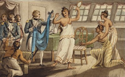 Otahitiano", fra Captain Cooks Voyages af Isaac Robert Cruikshank