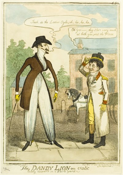 Dandy Lion - en eksotisk løve, der for nylig blev fundet i en staldgård af Isaac Robert Cruikshank