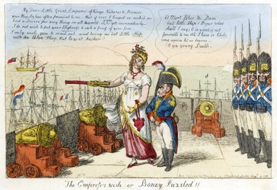 Kejserindens ønske eller Boney forundret! af Isaac Robert Cruikshank