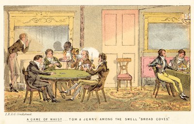 Et spil om whist af Isaac, Robert and George Cruikshank