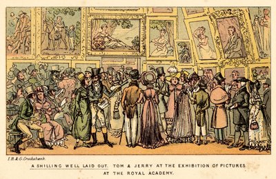 En skilling veloplagt af Isaac, Robert and George Cruikshank