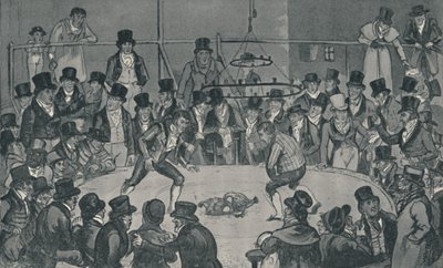 At the Royal Cockpit, 1821, 1920. Kunstnere: Isaac Robert Cruikshank, George Cruikshank. af Isaac, Robert and George Cruikshank