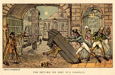 Tom får det bedste af en Charley af Isaac, Robert and George Cruikshank