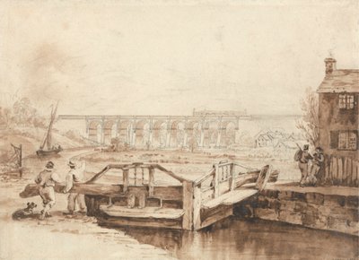 Viadukten over Sankey-kanalen af Isaac Shaw
