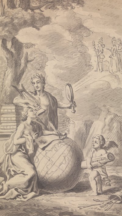 Frontispice Vol. VII, nr. I for 1775 fra Town and Country Magazine af Isaac Taylor