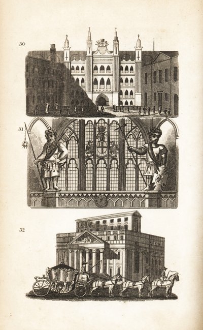 London Guildhall, Gog og Magog og palæet af Isaac Taylor