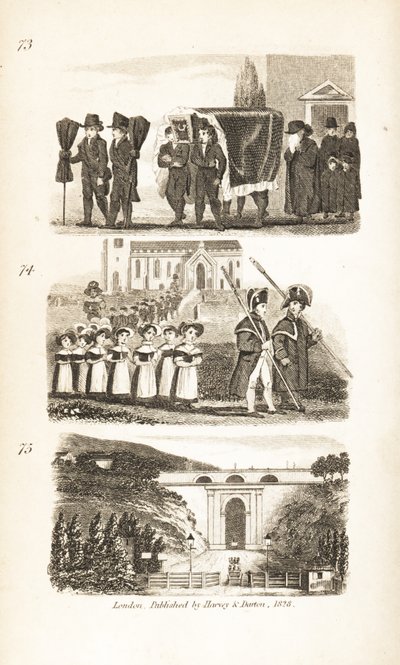 Begravelsen, Charity Children og Highgate Tunnel af Isaac Taylor