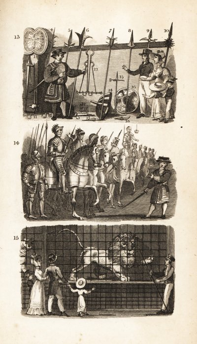 Tower of London: Armory, Horse Armory og Wild Beasts in the Tower af Isaac Taylor