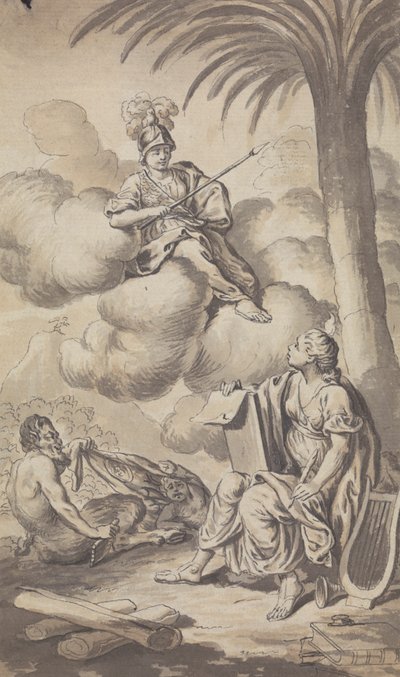 Town and Country Magazine - Frontispice for Vol. IV, 1772 af Isaac Taylor