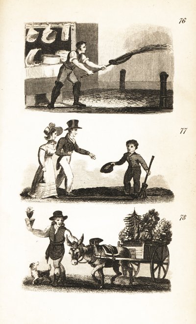 Watering the Streets, Little Boy at the Crossing og Flowerpot Man af Isaac Taylor