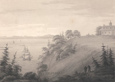 Udsigt over Mount Vernon, general Washingtons sæde af Isaac Weld