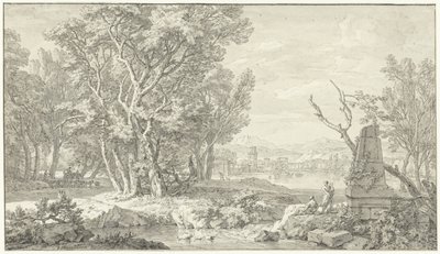 Arkadisk landskab af Isaac de Moucheron