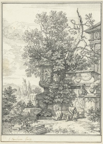 Klassicistisk landskab af Isaac de Moucheron