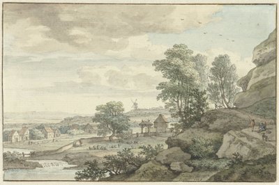 Udsigt i nærheden af ​​Bentheim af Isaac de Moucheron